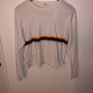 Brandy Melville Rainbow Stripe Long Sleeve